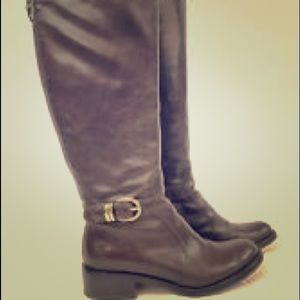 Via Spiga brown leather riding boots size 7